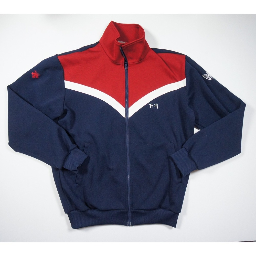 Vintage Descente Track Jacket Mens Large Full Zip Japanese School Uniform 90s